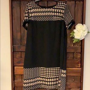 Roz&Ali Black and Tan Dress